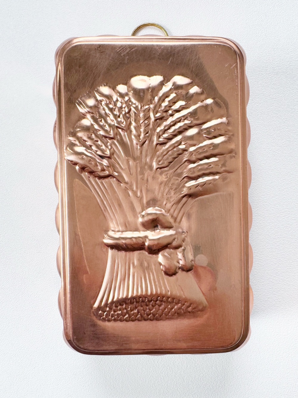 Vintage Copper Loaf Mold Pans - Carrot, Wheat, Corn - Picture 3 of 10